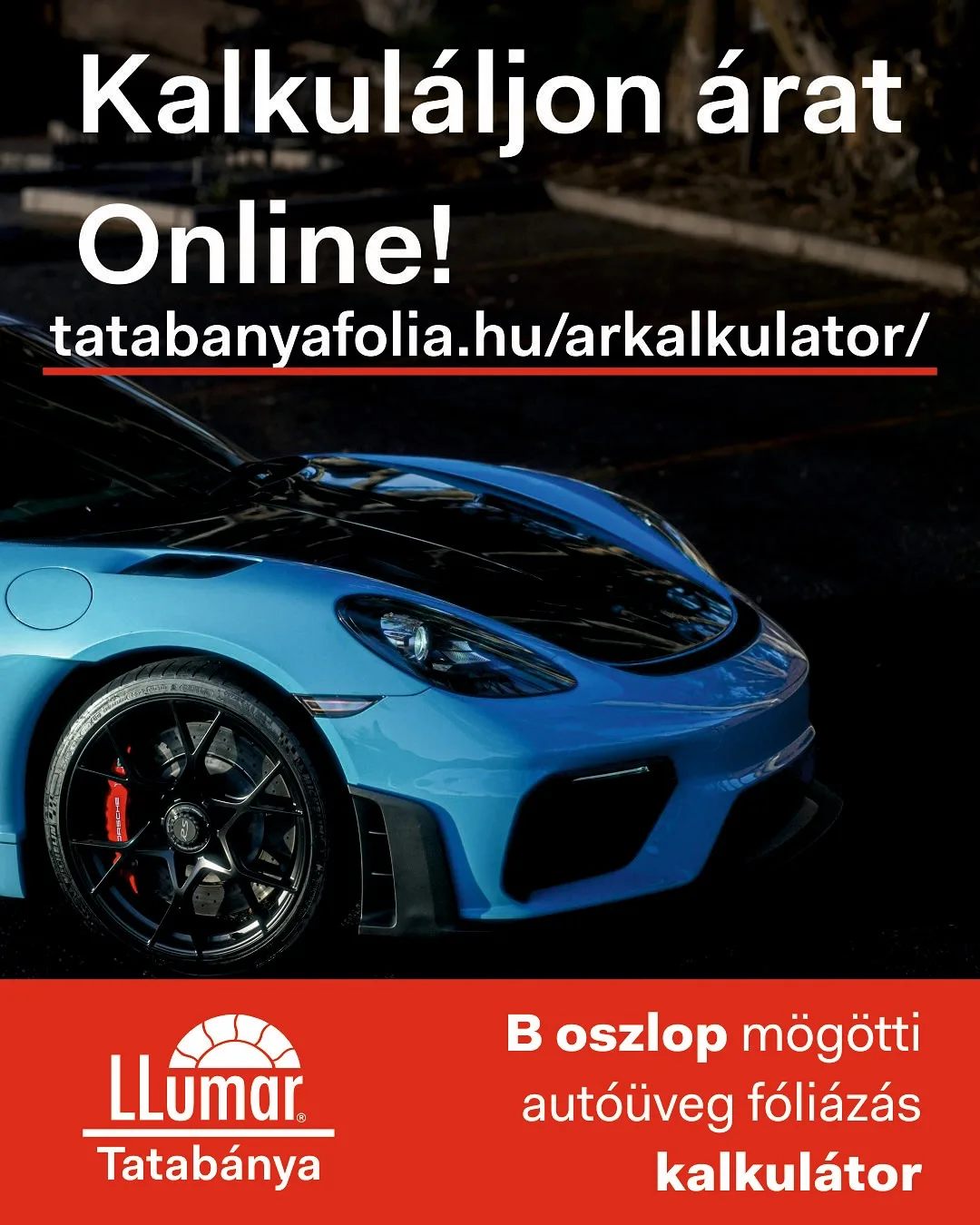 Gondolkodik a B oszlop mögötti autóüveg fóliázáson? Mostantól egyszerűen, online is kiszámolhatja…